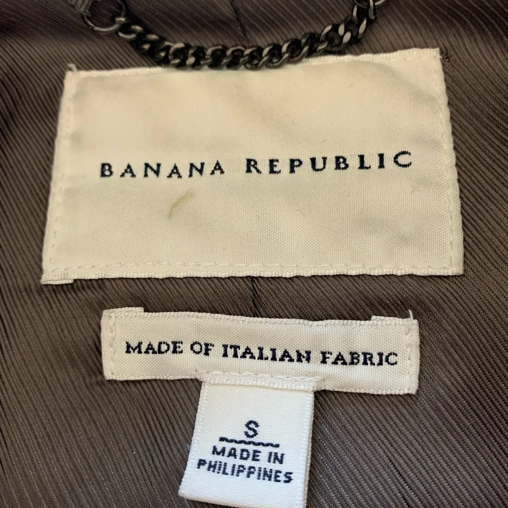 EUC! Banana Republic Italian Wool Coat - Picture 3 of 5